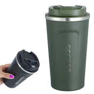 Kubki termiczne - KUBEK TERMICZNY ze stali nierdzewnej COFFEE 510ml ciemny zielony AG369I - miniaturka - grafika 1