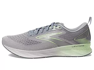 Brooks Levitate 6 męskie trampki, szary/neonowy zielony podkład, rozmiar 10,5 UK, Grey Neon Green Primer, 45.5 EU - Trampki męskie - miniaturka - grafika 1