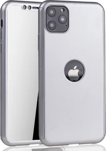 Etui na telefon komórkowy Etui ochronne 360 stopni Osłona ekranu Zderzak Apple Samsung Huawei, Do telefonu komórkowego: Apple iPhone 11 Pro, Kolor: Srebrny - Etui i futerały do telefonów - miniaturka - grafika 1