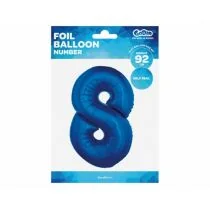 GoDan Balon foliowy cyfra 8, 34", niebieska FG-C85N8 - Balony i akcesoria - miniaturka - grafika 3