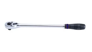 KING TONY Grzechotka z przyciskiem 1/2", 32 zęby, 400 mm - Klucze i nasadki - miniaturka - grafika 1