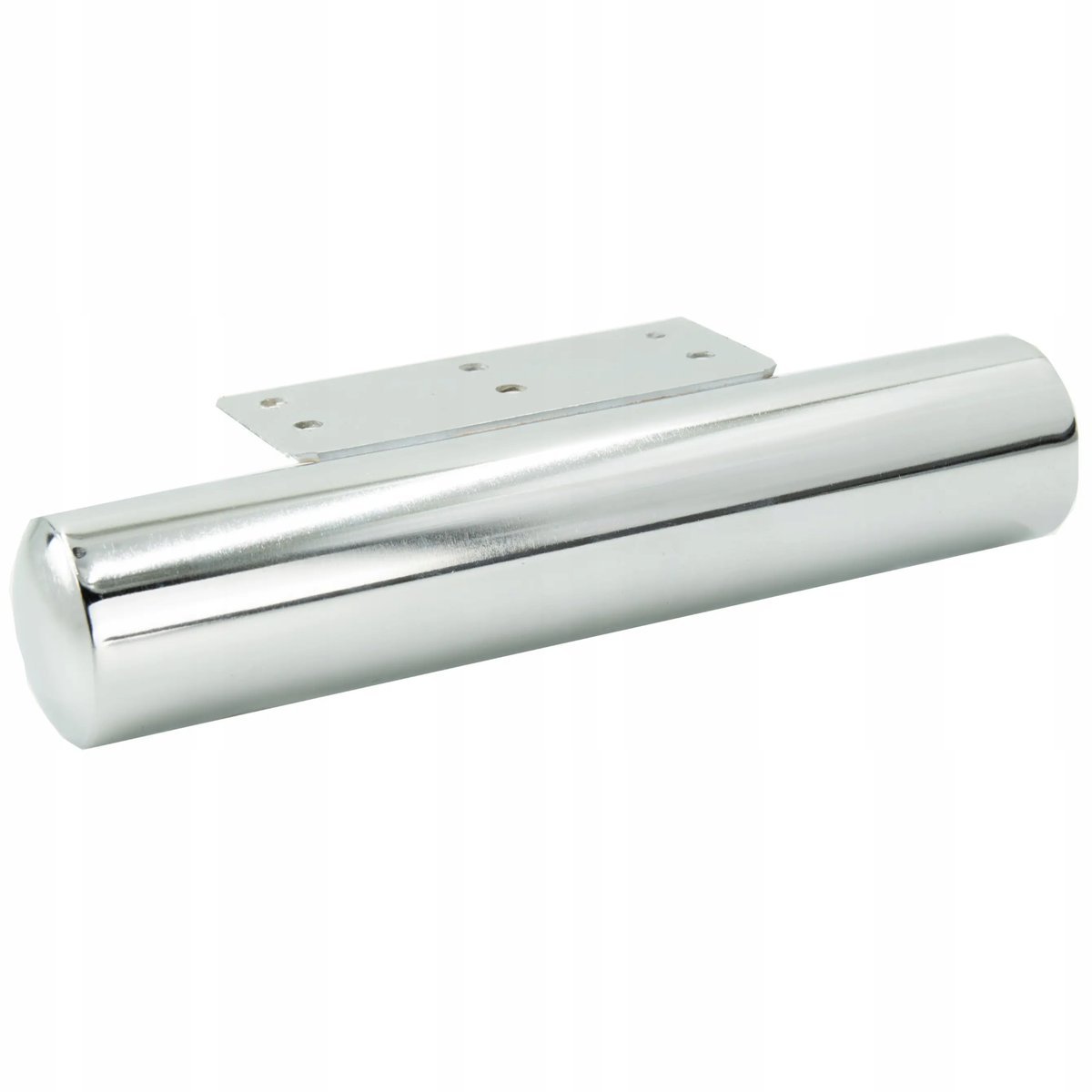 Noga meblowa Baryłka srebrny chrom fi 40 dł 200 mm okrągła metalowa stopka