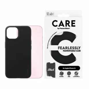 Etui CARE by PanzerGlass Fearlessly Fashionable Case na iPhone 15 - czarne - Etui i futerały do telefonów - miniaturka - grafika 1