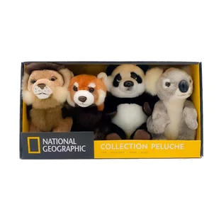 zestaw czterech maskotek national geographic 18cm panda koala lew red - Maskotki i pluszaki - miniaturka - grafika 1