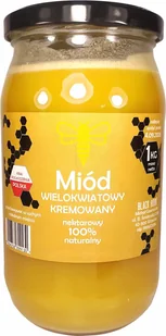 POLSKI miód wielokwiatowy KREMOWANY - 1 kg - Miód - miniaturka - grafika 1