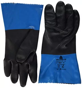 Deltaplus Delta Plus VV836BL11 PCW/nitryl na poliamidowym podłożu, rękawica PCW/powłoka nitrylowa, 30 cm, niebieska, 11, 60 sztuk - Rękawice robocze - miniaturka - grafika 1