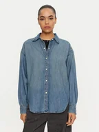 Koszule damskie - Wrangler Koszula jeansowa Cool Girl 112356474 Niebieski Regular Fit - miniaturka - grafika 1