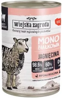 Mokra karma dla kotów - WIEJSKA ZAGRODA - Karma monobiałkowa jagnięcina dla kota puszka 400g - miniaturka - grafika 1