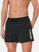 Kąpielówki męskie - Quiksilver Szorty kąpielowe Spl Fineline Volley 15 EQYJV04141 Czarny Regular Fit - miniaturka - grafika 1