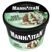 Lody i desery lodowe - Manhattan Lody z czekoladą gorzką i lody o smaku miętowym 1400 ml - miniaturka - grafika 1