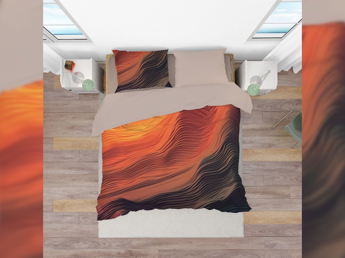 Nowoczesna pościel 3D 140x200, 70x90 Imagine brązowa