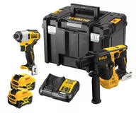 Zestawy elektronarzędzi - DeWalt DCK2104P2T-QW akumulatorowy 2-narzędziowy zestaw Combo 12V 2x5,0Ah Li-Ion (DCH072+DCF801) w walizce - miniaturka - grafika 1