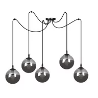 Lampy sufitowe - Emibig GIGI 5 BL GRAFIT 937/5 lampa wisząca 5x40W/E14 IP20 937/5 - miniaturka - grafika 1