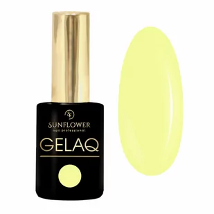 Gelaq Nr 128   Lakier Hybrydowy  UV - Rozbielony Neon Żółty - Lakiery hybrydowe - miniaturka - grafika 1