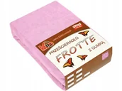 Prześcieradła - 70x140 różowe PRZEŚCIERADŁO FROTTE Z GUMĄ NOWOŚĆ - miniaturka - grafika 1