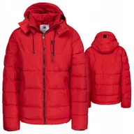 Kurtki męskie - PITBULL WEST COAST KURTKA MĘSKA ZIMOWA Z KAPTUREM PIEDMONT FLUO RED S - miniaturka - grafika 1