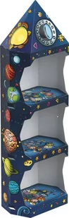 Monumi Lekki I Stabilny Regał Dla Dzieci Display Rakieta 61X152X30Cm 2Kg - Pojemniki na zabawki - miniaturka - grafika 1