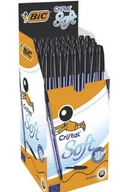 Sport i wypoczynek - Długopis Cristal Soft czarny 50szt) BIC Nowa - miniaturka - grafika 1