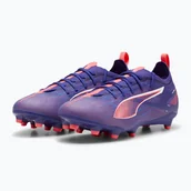 Piłka nożna - Buty piłkarskie dziecięce PUMA Ultra 5 Pro FG/AG Jr lapis lazuli/puma white/sunset glow WYSYŁKA W 24H 30 DNI NA ZWROT - miniaturka - grafika 1