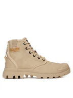Botki męskie - Palladium Trapery Pampa Hi Coated 74375-210-M Beżowy - miniaturka - grafika 1