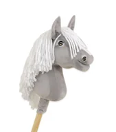 Maskotki i pluszaki - Hobby Horse Mały koń na kiju Premium - siwy III A4 - miniaturka - grafika 1