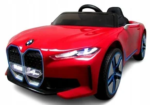 BMW i4 Czerwony Auto na akumulator EVA Skóra pilot - Pojazdy elektryczne dla dzieci - miniaturka - grafika 1