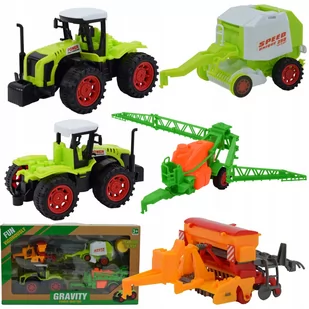 TRAKTOR CIĄGNIK PRZYCZEPY ZABAWKA ZESTAW FARMER - Samochody i pojazdy dla dzieci - miniaturka - grafika 1