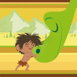 Ręcznik Magiczny 30X30 Dinozaur Godd Dinosaur Faro - Ręczniki - miniaturka - grafika 1