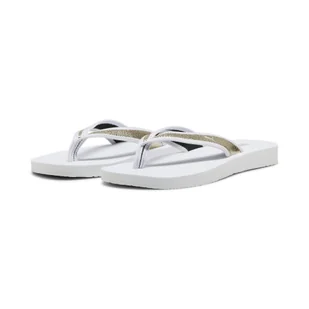 Damskie klapki Sandy Flip PUMA White Gold - Klapki i japonki damskie - miniaturka - grafika 1