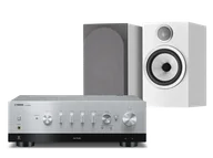 Zestawy stereo - Yamaha R-N1000A (srebrny) + 706 S3 (biały) - miniaturka - grafika 1