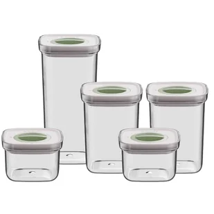 Zestaw 5 pojemników na żywność Berghoff Leo Smart Seal 2 x 0,4 l 2 x 1 l 1 x 1,6 l - Pojemniki kuchenne - miniaturka - grafika 1