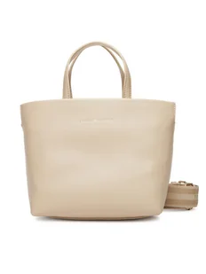 Tommy Hilfiger Torebka Th Logotape Mini Tote AW0AW17694 Beżowy - Torebki damskie - miniaturka - grafika 1