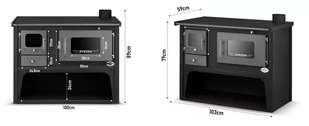 Kuchnia węglowa z płaszczem wodnym westfalka 16-20kW (kolor: czarny, średnica wylotu spalin: 130 mm) - spełnia anty-smogowy EkoProjekt 99680209 - Kuchnie węglowe - miniaturka - grafika 10