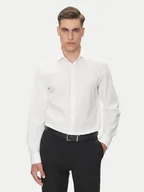Koszule męskie - Calvin Klein Koszula Essential LV019EU001 Biały Regular Fit - miniaturka - grafika 1