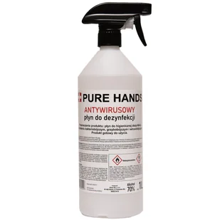 PŁYN DO DEZYNFEKCJI POWIERZCHNI PURE HANDS 70% 1l - Dezynfekcja - miniaturka - grafika 1