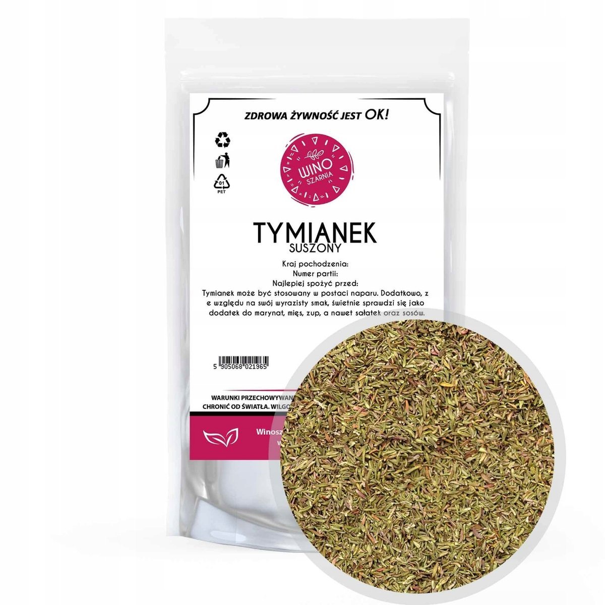 Tymianek suszony, przyprawa - 250g aromatyczny