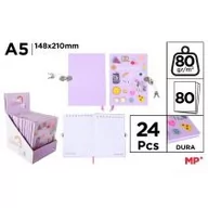 Szkolne artykuły papiernicze - Notes na kłódkę A5 Unicorn 148x210mm - miniaturka - grafika 1
