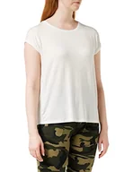 Koszulki i topy damskie - VERO MODA Damski T-shirt Vmava Plain Ss Top Ga Noos, biały (Snow White), L - miniaturka - grafika 1
