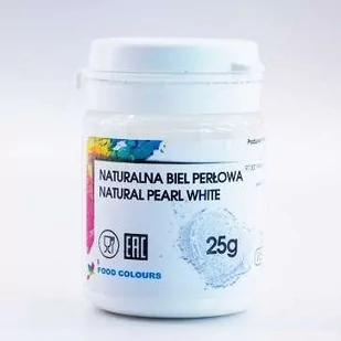 Wybielacz perłowy barwnik biały w proszku 25 g - Dodatki do ciast w proszku - miniaturka - grafika 1