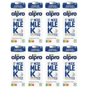 Alpro Psst!..To Nie Mlek* - Napój Owsiany Bez Cukru zestaw 8 x 1 l - Napoje roślinne - miniaturka - grafika 1