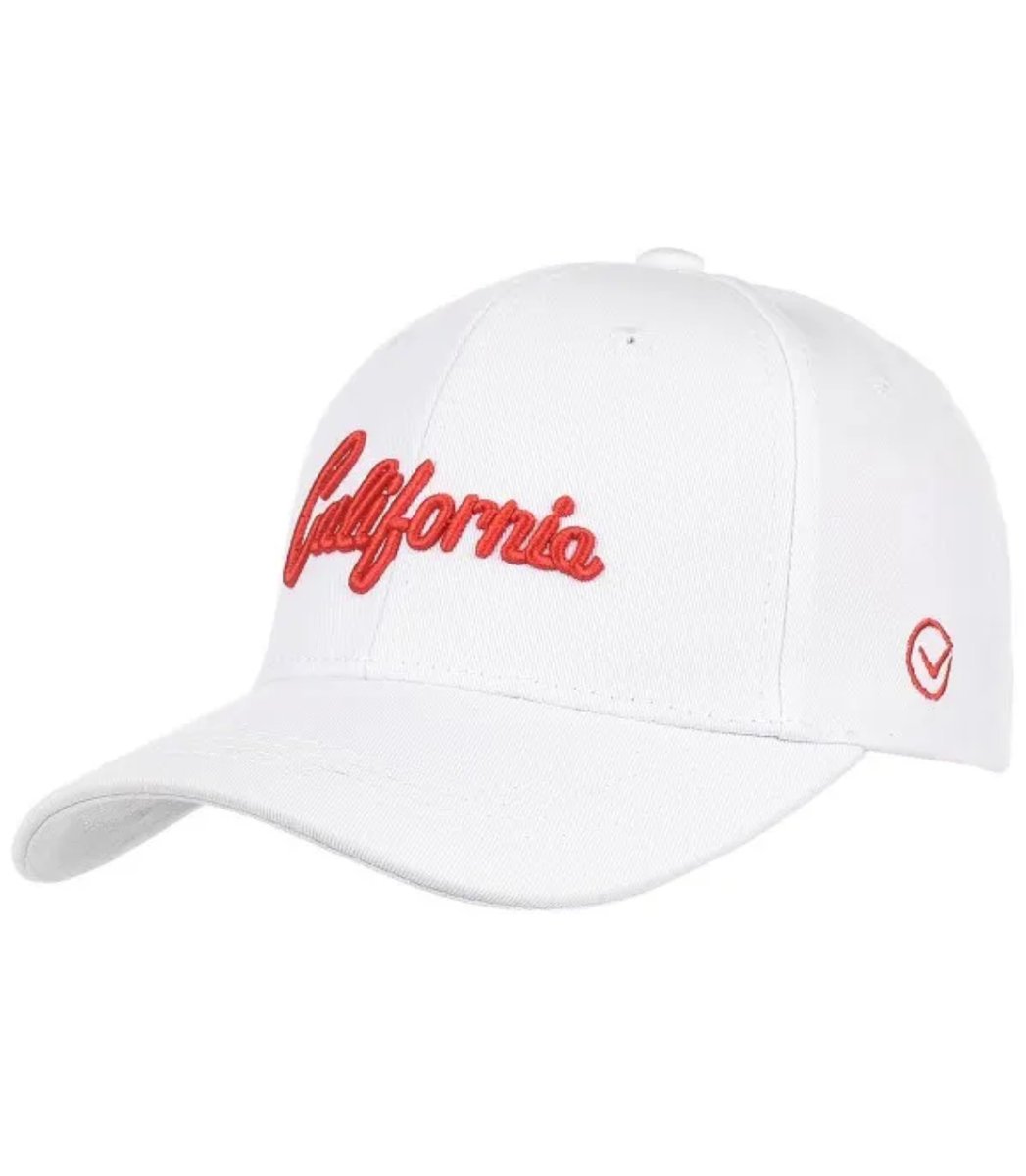 Czapka z daszkiem bawełniana regulowana unisex haft CALIFORNIA