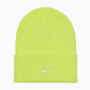 Czapka zimowa Nike Peak Swoosh Beanie cyber/white WYSYŁKA W 24H 30 DNI NA ZWROT - Czapki damskie - miniaturka - grafika 1