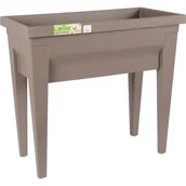 Stoły ogrodowe - EDA Ogród warzywny ze stołem City Veg&Table - 76 x 38,5 x wys. 68 cm - 57 l - ciemnoszary - miniaturka - grafika 1