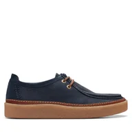 Mokasyny męskie - Mokasyny Clarks Clarkwood Moc 26176871 Granatowy - miniaturka - grafika 1