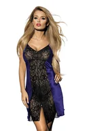 Piżamy damskie - HALKA ROZALIA SATYNA GRANAT - D Karen - miniaturka - grafika 1