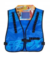 Zabawki militarne - Kamizelka taktyczna z piankowymi strzałkami do wyrzutni Niebieska - miniaturka - grafika 1