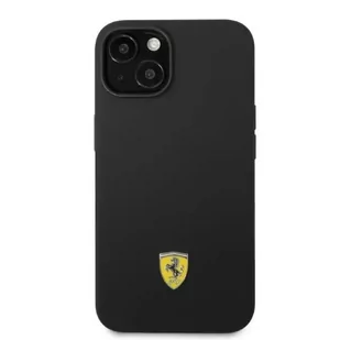 Eti na telefon Ferrari FEHMSIP14SBK do Apple iPhone 14 6,1" czarny/black hardcase Silicone Metal Logo Magsafe - Etui i futerały do telefonów - miniaturka - grafika 3