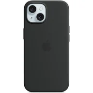 Etui i futerały do telefonów - Apple Silikonowe etui z MagSafe do iPhone 15 Czarny MT0J3ZM/A - miniaturka - grafika 1