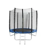 Place zabaw - Trampolina 8" o średnicy 251 cm z zewnętrzną siatką zabezpieczającą i drabinką - miniaturka - grafika 1
