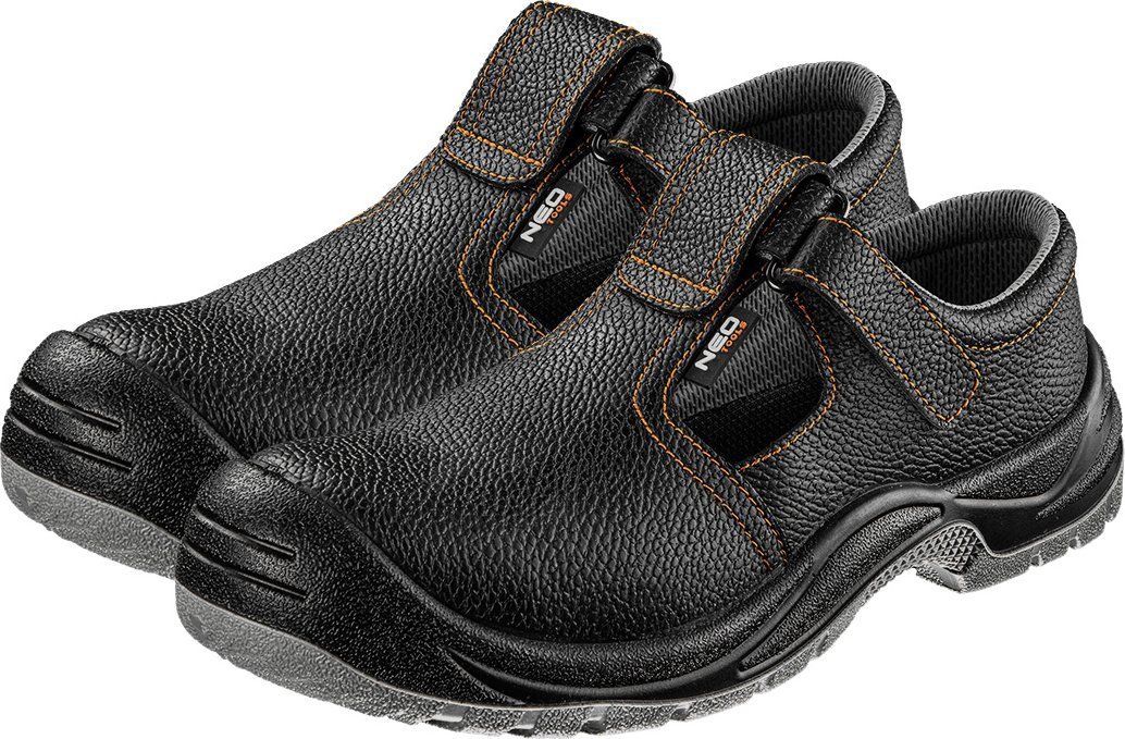 Sandały skórzane S1 FO, stalowy podnosek, rozmiar 46